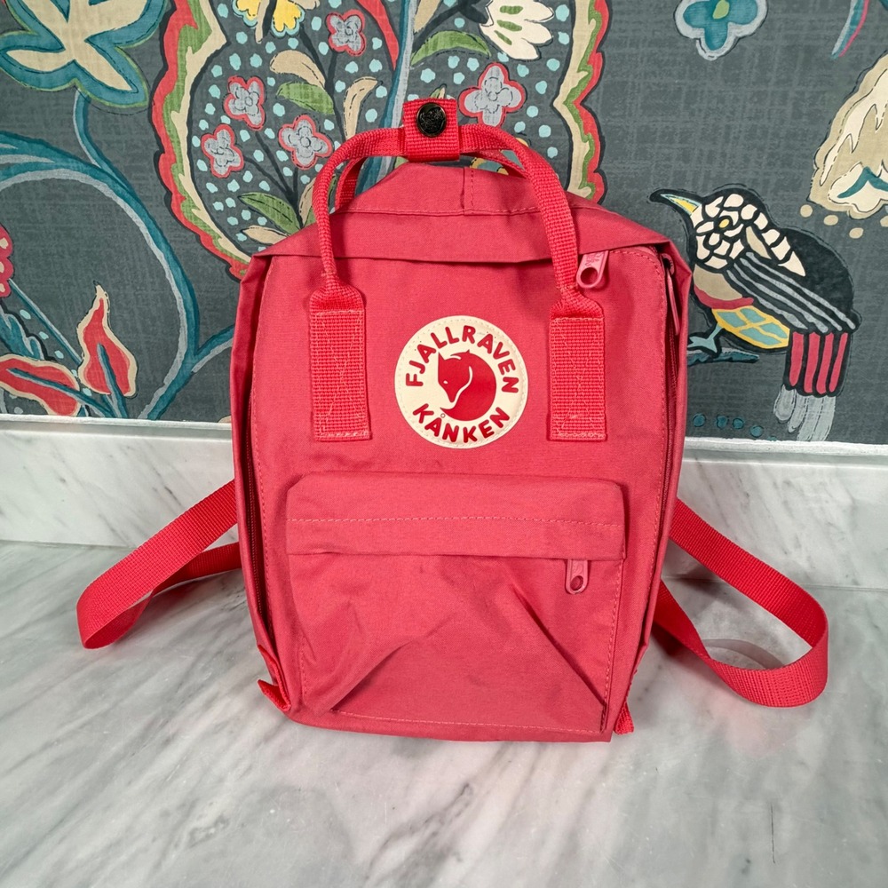 Fjallraven Kanken Mini Backpack Pink Vinylon F Small Daypack 23510 12x9x5 READ